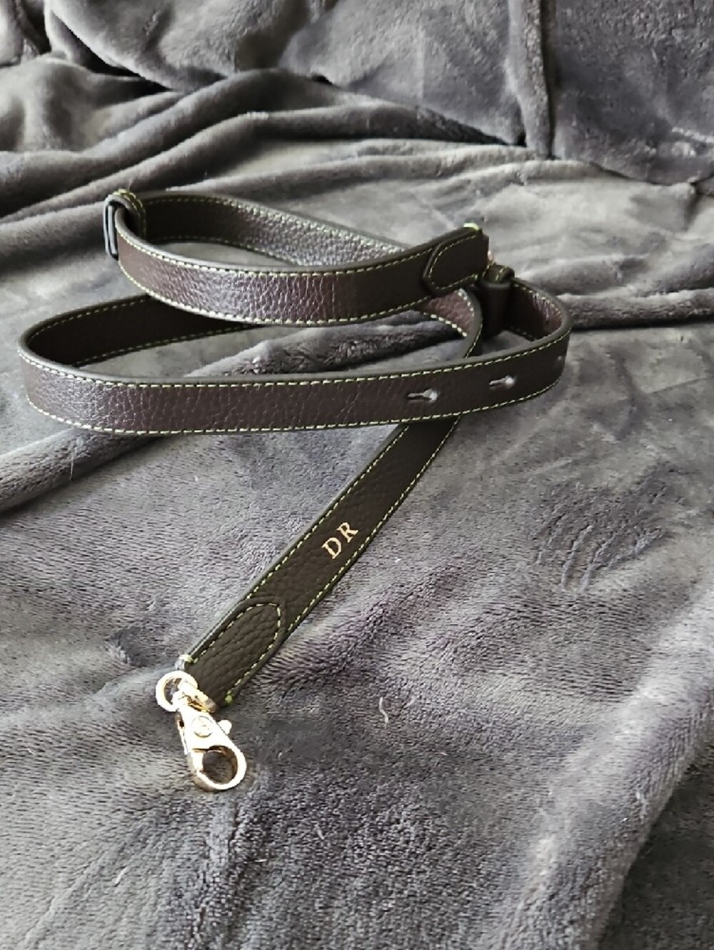 Aspinal of London Hudson Midi in Chocolate Milled Pebble Leather - Picture 9 of 10